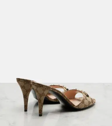Gucci Erin Horsebit GG Canvas mules | Thumbnail 2