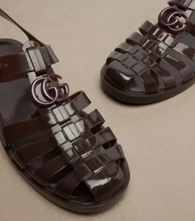 Gucci Glossy Double G fisherman sandals | Thumbnail 4