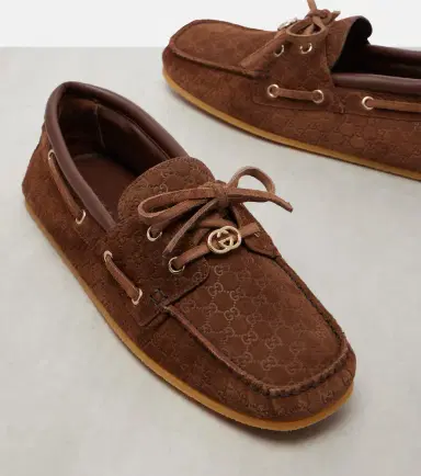 Gucci GG suede boat shoes | Thumbnail 4