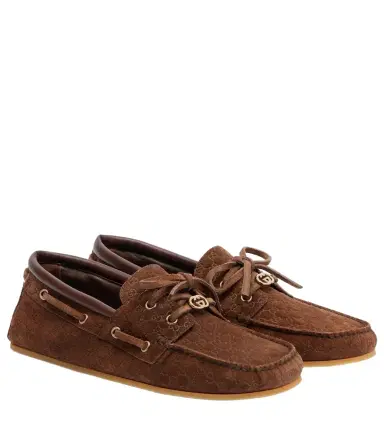 Gucci GG suede boat shoes | Thumbnail 1