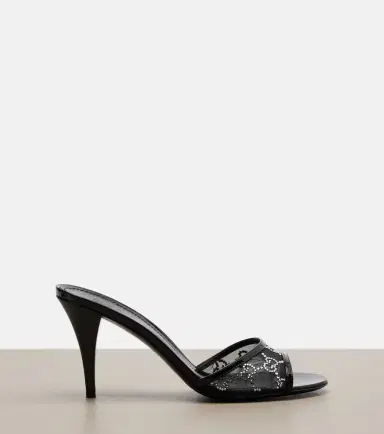 Gucci Erin GG embellished leather-trimmed mules | Thumbnail 2 Gucci Erin GG embellished leather-trimmed mules | Thumbnail 2