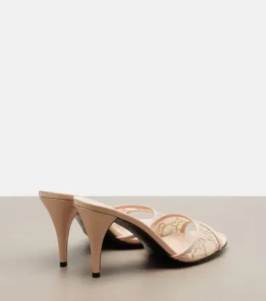 Gucci Erin GG embellished leather-trimmed mules | Thumbnail 3 Gucci Erin GG embellished leather-trimmed mules | Thumbnail 3