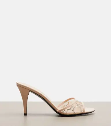 Gucci Erin GG embellished leather-trimmed mules | Thumbnail 4 Gucci Erin GG embellished leather-trimmed mules | Thumbnail 4