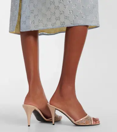Gucci Erin GG embellished leather-trimmed mules | Thumbnail 6 Gucci Erin GG embellished leather-trimmed mules | Thumbnail 6