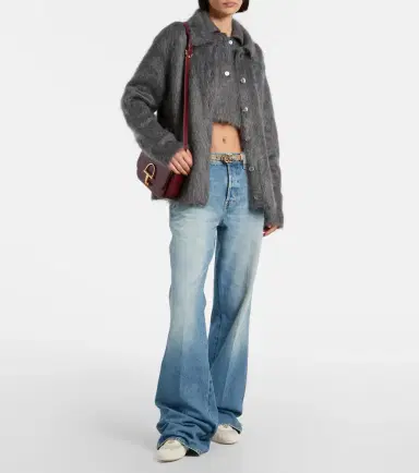 Gucci Shift embellished suede-trimmed sneakers | Thumbnail 5 Gucci Shift embellished suede-trimmed sneakers | Thumbnail 5