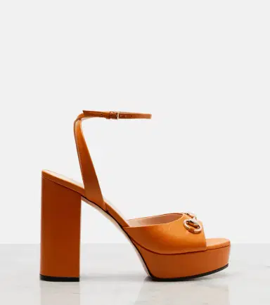 Gucci Horsebit leather platform sandals | Thumbnail 2