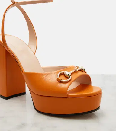 Gucci Horsebit leather platform sandals | Thumbnail 4