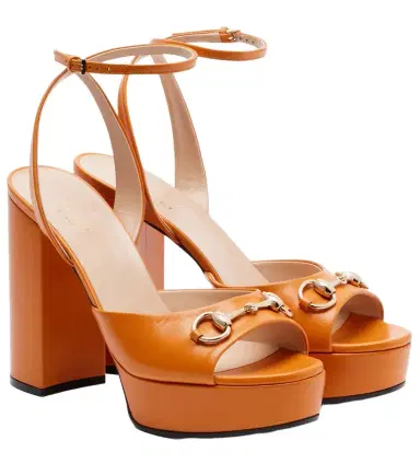 Gucci Horsebit leather platform sandals | Thumbnail 1