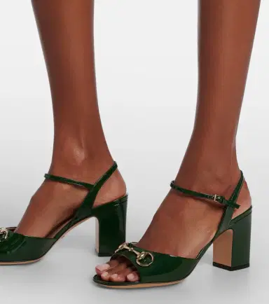 Gucci Lady Horsebit 75 patent leather sandals | Thumbnail 5 Gucci Lady Horsebit 75 patent leather sandals | Thumbnail 5
