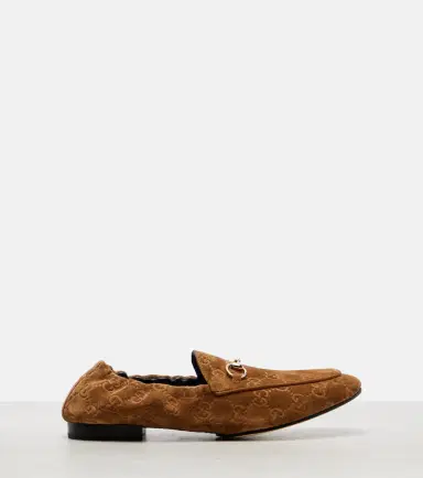 Gucci Jordaan Doria suede loafers | Thumbnail 2