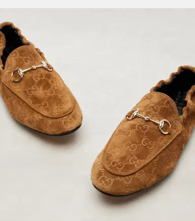 Gucci Jordaan Doria suede loafers | Thumbnail 3
