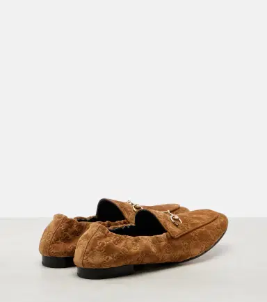 Gucci Jordaan Doria suede loafers | Thumbnail 4