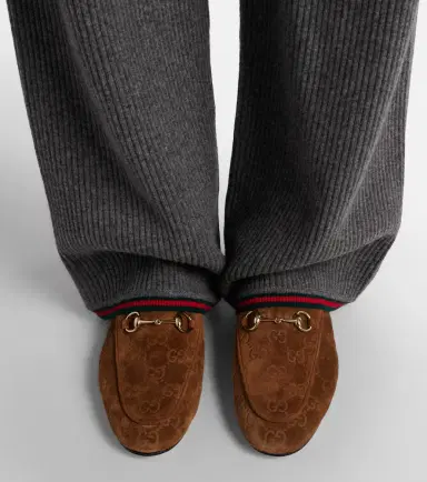 Gucci Jordaan Doria suede loafers | Thumbnail 6