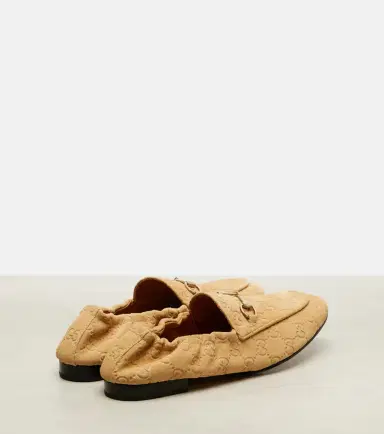 Gucci Horsebit GG suede loafers | Thumbnail 4
