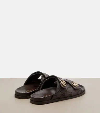 Gucci Double G GG Canvas sandals | Thumbnail 4 Gucci Double G GG Canvas sandals | Thumbnail 4