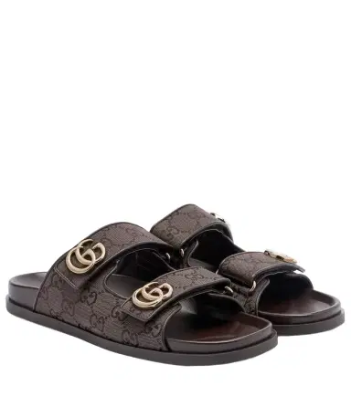 Gucci Double G GG Canvas sandals | Thumbnail 1 Gucci Double G GG Canvas sandals | Thumbnail 1