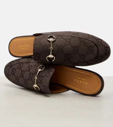 Gucci Princetown Horsebit GG Canvas mules | Thumbnail 2