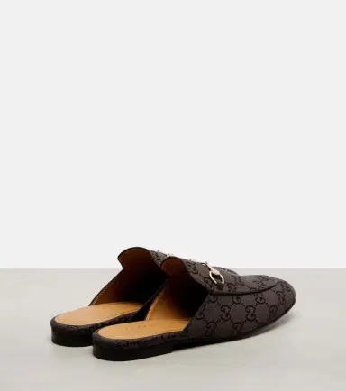 Gucci Princetown Horsebit GG Canvas mules | Thumbnail 4