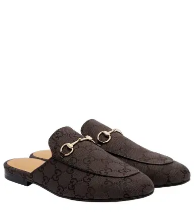 Gucci Princetown Horsebit GG Canvas mules | Thumbnail 1