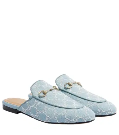 Gucci Princetown GG embellished mules | Thumbnail 1 Gucci Princetown GG embellished mules | Thumbnail 1