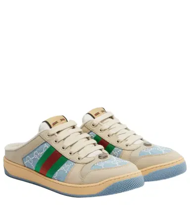 Gucci Screener faux pearl-embellished mules | Thumbnail 1 Gucci Screener faux pearl-embellished mules | Thumbnail 1