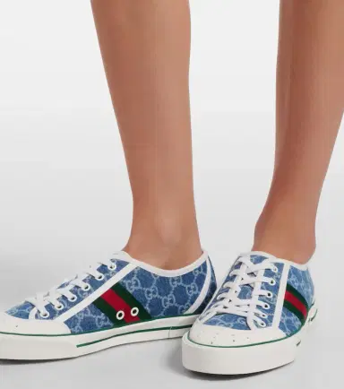 Gucci Tennis 1977 GG denim sneakers | Thumbnail 5
