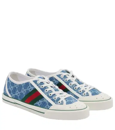 Gucci Tennis 1977 GG denim sneakers | Thumbnail 1