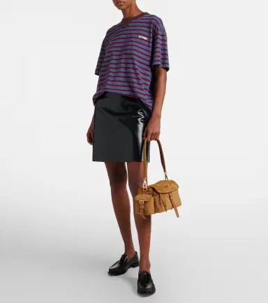 Prada Explore Medium suede shoulder bag | Thumbnail 6