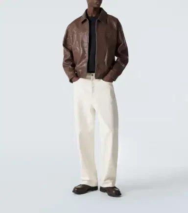 Frame Leather bomber jacket | Thumbnail 5