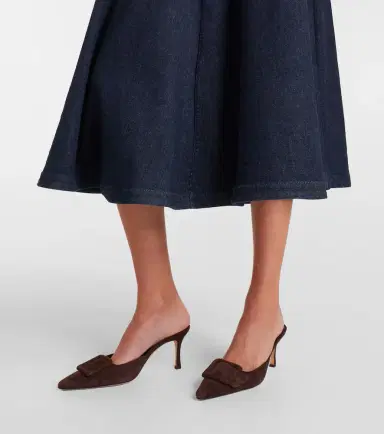 Altuzarra Varda denim midi skirt | Thumbnail 5 Altuzarra Varda denim midi skirt | Thumbnail 5