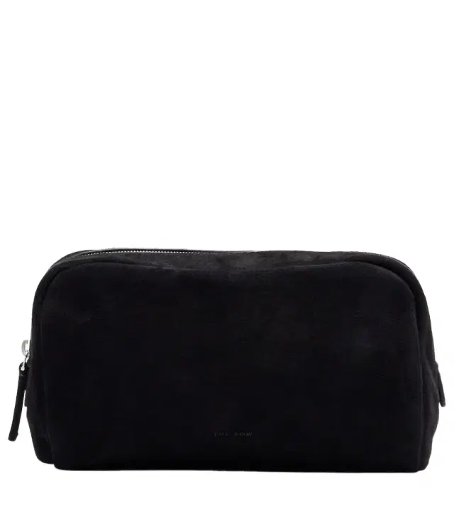 The Row Astra Small suede pouch