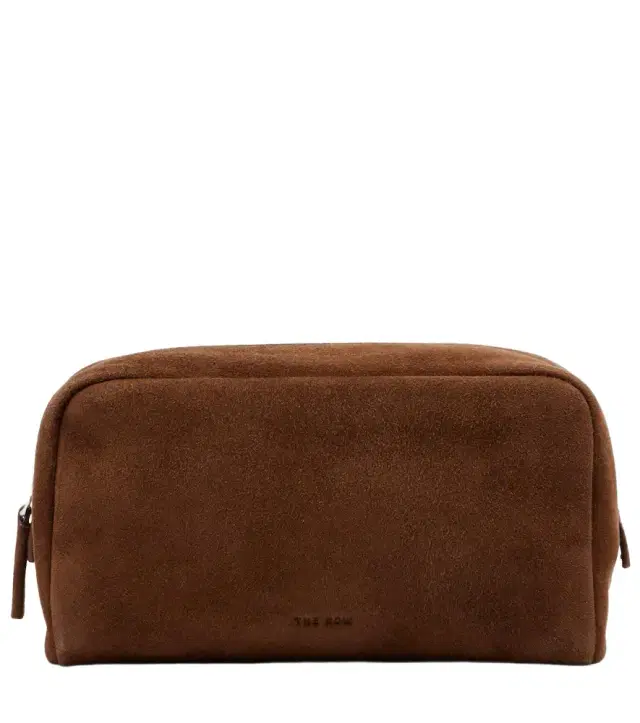 The Row Astra Small suede pouch