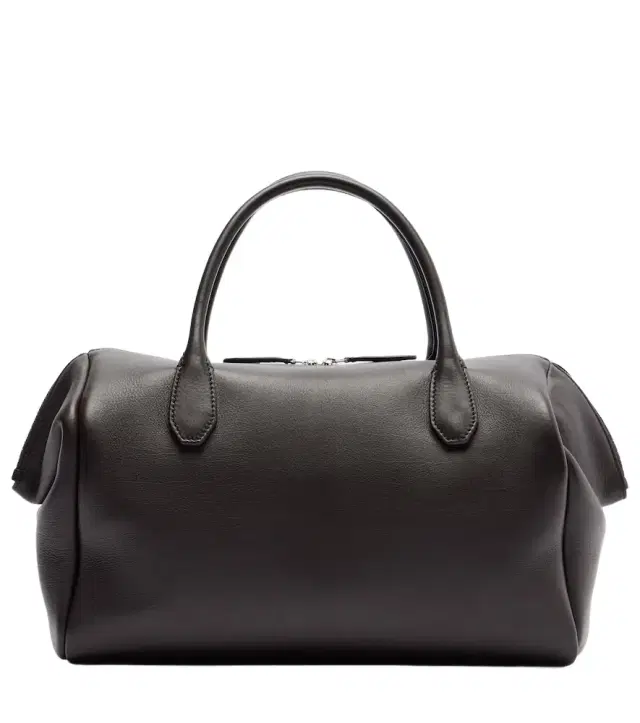 The Row Faye leather bowling bag