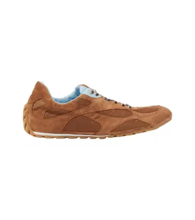 Bottega Veneta Orbit Flash suede-trimmed sneakers | Thumbnail 1 Bottega Veneta Orbit Flash suede-trimmed sneakers | Thumbnail 1