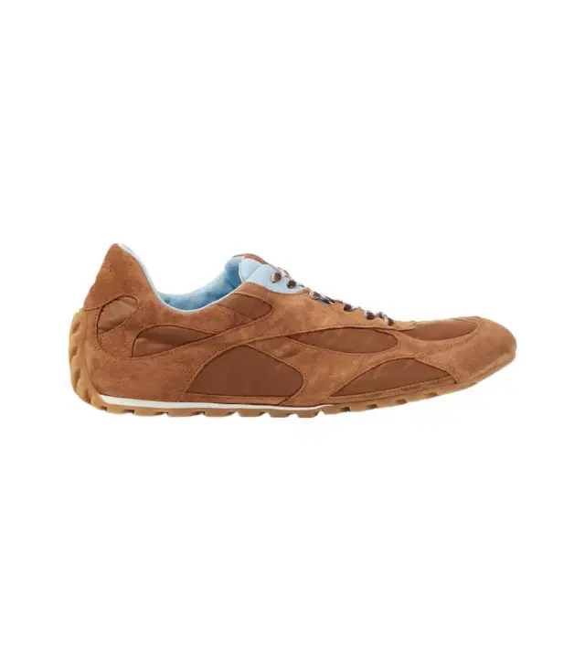 Bottega Veneta Orbit Flash suede-trimmed sneakers