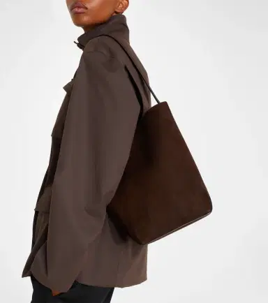 The Row N/S Park Edge Medium suede tote bag | Thumbnail 5
