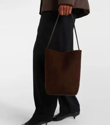The Row N/S Park Edge Medium suede tote bag | Thumbnail 7