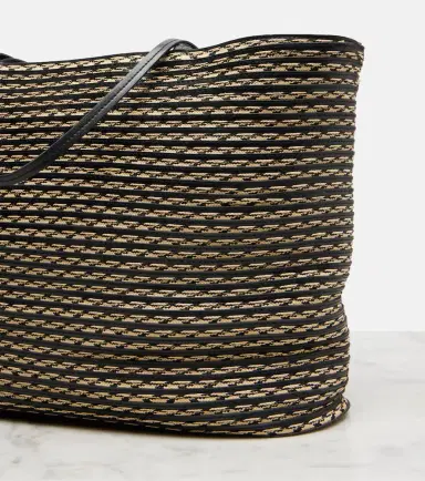 The Row Beau Large leather-trimmed raffia tote bag | Thumbnail 2 The Row Beau Large leather-trimmed raffia tote bag | Thumbnail 2