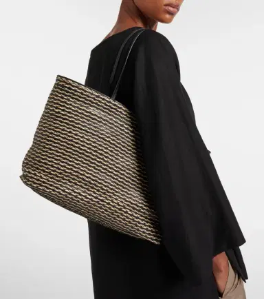 The Row Beau Large leather-trimmed raffia tote bag | Thumbnail 6 The Row Beau Large leather-trimmed raffia tote bag | Thumbnail 6