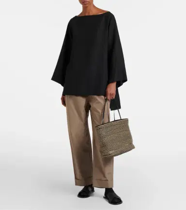 The Row Beau Large leather-trimmed raffia tote bag | Thumbnail 7 The Row Beau Large leather-trimmed raffia tote bag | Thumbnail 7