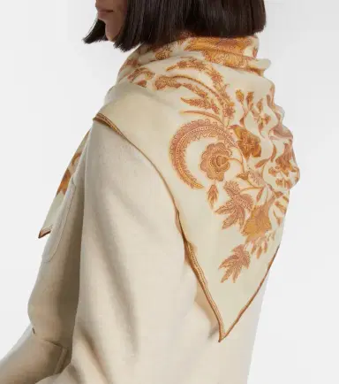 Loro Piana Cashmere and silk scarf | Thumbnail 4 Loro Piana Cashmere and silk scarf | Thumbnail 4
