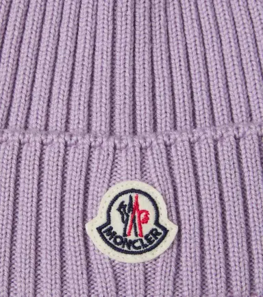 Moncler Enfant Logo virgin wool beanie | Thumbnail 2