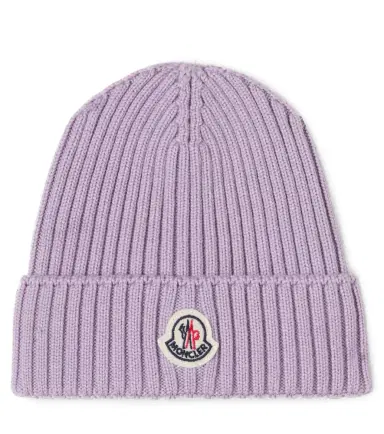 Moncler Enfant Logo virgin wool beanie | Thumbnail 1