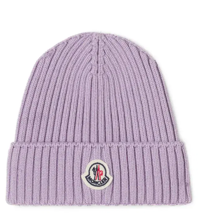 Logo virgin wool beanie