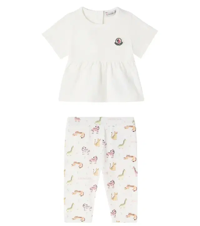 Baby cotton-blend T-shirt and sweatpants set