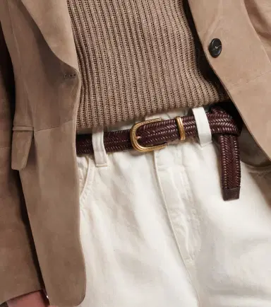 Brunello Cucinelli Braided leather belt | Thumbnail 3