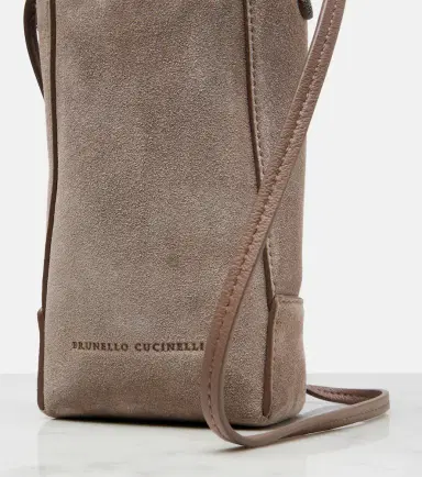 Brunello Cucinelli Monili suede shoulder bag | Thumbnail 4 Brunello Cucinelli Monili suede shoulder bag | Thumbnail 4
