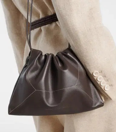 Brunello Cucinelli Mini leather crossbody bag | Thumbnail 5