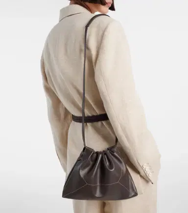 Brunello Cucinelli Mini leather crossbody bag | Thumbnail 6
