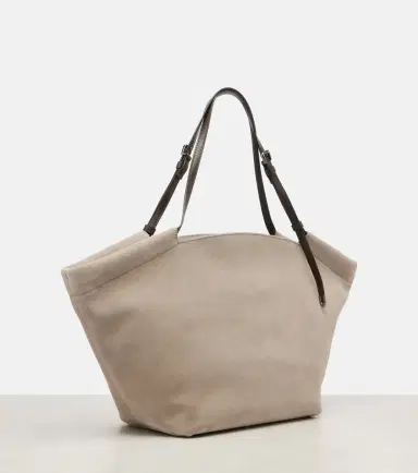 Brunello Cucinelli Sartorial Large suede tote bag | Thumbnail 3 Brunello Cucinelli Sartorial Large suede tote bag | Thumbnail 3